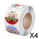 thumbnail image 1 of 4x Pegatinas Navideñas Pegatinas Decorativas Navideñas Navideñas para Tarjetas, Botellas de Agua, Cajas, 1,5 Pulgadas de Profundidad, 1,5 Pulgadas 4 piezas, 1 of 10