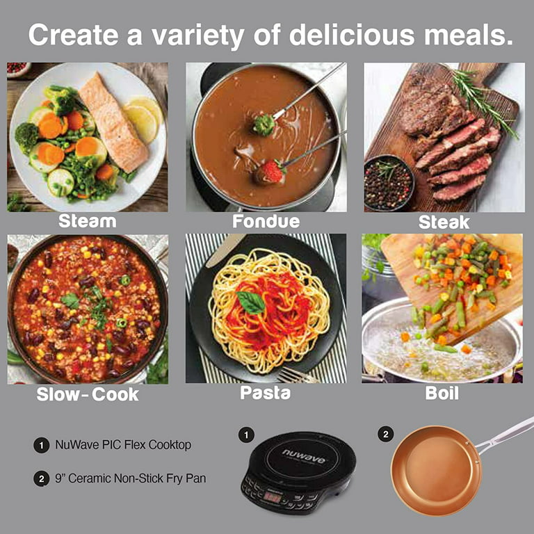 NuWave Gold Precision 11-in Portable 1 Element Black Induction Cooktop in  the Induction Cooktops department at