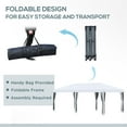 thumbnail image 5 of Patio Umbrellas Outsunny 10' x 20' Pop Up Canopy Tent with Netting, Heavy Duty Instant Sun Shelter, Large Tents for Parties with Carry Bag for Outdoor, Garden, Patio, Cream White,Market Umbrellas, 5 of 9