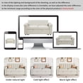 thumbnail image 6 of Oufan Soft Cushion Convertible Sofa Pull Bed for Two People to Sit On, 2-Seater Upholstery Couch for Living Room Apartment, Beige, 6 of 10