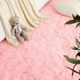 thumbnail image 3 of Dwelke Ultra Fluffy Rug Indoor Plush Soft Carpet for Living Room Anti-Skid Durable Area Rug 5.3x7.5ft Pink, 3 of 4