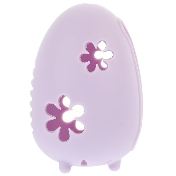 Estuche de silicona para esponja de maquillaje, transpirable y con soporte para esponja de maquillaje.
