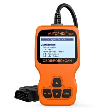 Autophix OM123 OBD2 Car Scanner Code Reader Check Engine Light Live Data Stream I/M Readiness OBD 2 Auto Diagnostic Scan Tool,