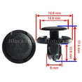 thumbnail image 1 of 50Pcs Nylon Fastener Clips De Remache \u0026 Engine Retainer 8mm Hole Auto Body Puch Clips Para para 91512-SX0-003 Sharpla clips de guardabarros, 1 of 8