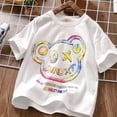 thumbnail image 2 of Boys And Girls Short-sleeved Bottoming Shirts Spring And Summer Middle-aged Children‘s T-shirt Children‘s Clothing, 2 of 7