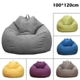 thumbnail image 3 of Lazy Sofa Cover Large Bean Seat Bag Chair Sofa Cover Comfortable Outdoor Cloth Pouf Puff Couch Tatami Living Room Beanbags GRAY, 3 of 3