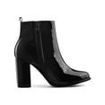 thumbnail image 3 of Unique Bargains Bottines à Talons Hauts Épais à Bout Rond à Fermeture Éclair pour Femmes, 3 of 7