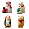 thumbnail image 5 of Manunclaims Christmas Santa Claus Snowman Penguin Ornament Realistic Looking Bright Color Anti Fade Xmas Scene Decoration Children Toy Doll, 5 of 8