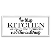 Stupell Industries Count The Memories Phrase Food & Beverage Painting White Framed Art Print Wall Art, 30 x 13