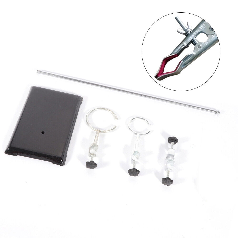 50cm Lab Iron Stand Support Platform 2-Ring Condenser Clamp Stands Chemistry Holder