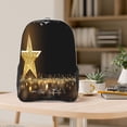 thumbnail image 5 of Sikiie Gold Glittering Stars Clear Backpack, Transparent Bookbag for School for Women Men, Capacity Clear Bag for College, Travel, 5 of 7