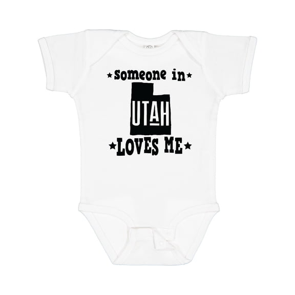 Inktastic Someone in Utah Loves Me Vacation Boys or Girls Baby Bodysuit