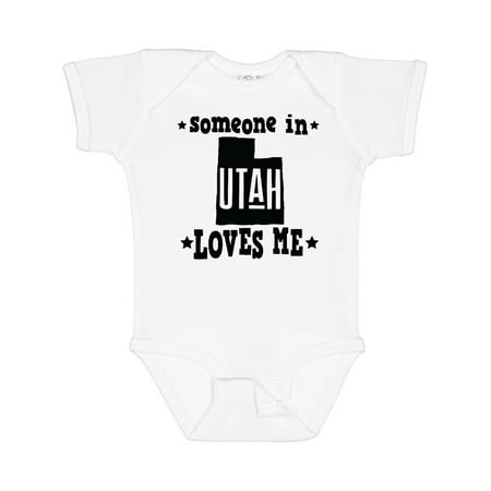 

Inktastic Someone in Utah Loves Me Vacation Gift Boys or Girls Baby Bodysuit