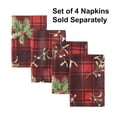 thumbnail image 3 of Newbridge Christmas Holiday Spruce Red Plaid 52 x 70 inch Rectangle Fabric Dining Tablecloth, 3 of 8