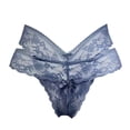 thumbnail image 1 of Gibobby Calzoncillos de encaje para mujer sexys Bragas de mujer Tanga Colores Optiont Lencería Flores huecas Lados Encaje Tanga Bragas(Azul,M), 1 of 4