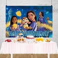 thumbnail image 5 of Fondo de deseos para fiesta de cumpleaños de la princesa Asha, suministros para pancartas, película de animación del centenario, fondo fotográfico, 5 of 5