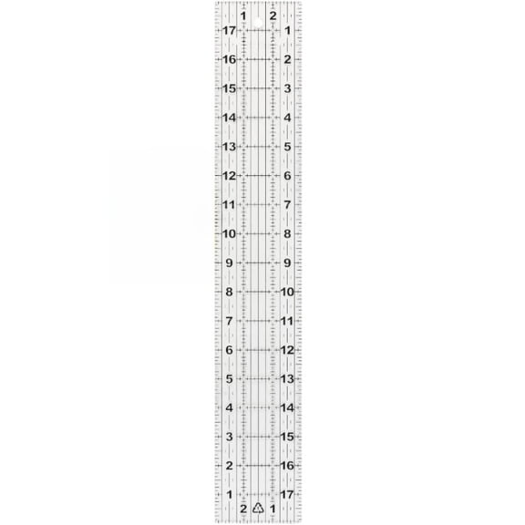 Multipurpose 3x18 Inch Sewing Quilting Ruler, Premium Clear Acrylic Material with Clear Grid Markings, Essential Measuring Tool for Sewing Arts & Crafts