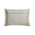 thumbnail image 3 of Beige 12"x20" (30x50 cm) Lumbar Pillow Cover, Linen Embroidery Oblong Pillow, Abstract Pattern Contemporary Style - Cecil, 3 of 3