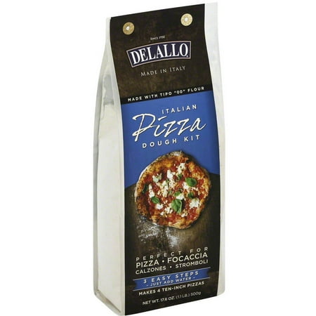 Delallo Pizza Dough Kit, 17.6 oz, (Pack of 10) (Best Store Bought Pizza Dough Mix)