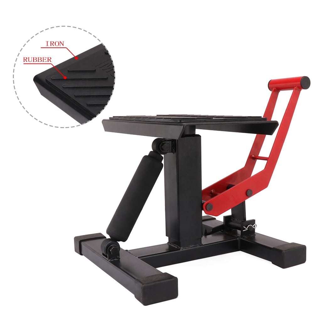 JFG RACING Motorcycle Dirt Bike Lift Jack Hoist Stand Table Height Adjustable Lifting Stand JFG RACING Motorcycle Dirt Bike Lift Jack Hoist Stand Table Height Adjustable Lifting Stand