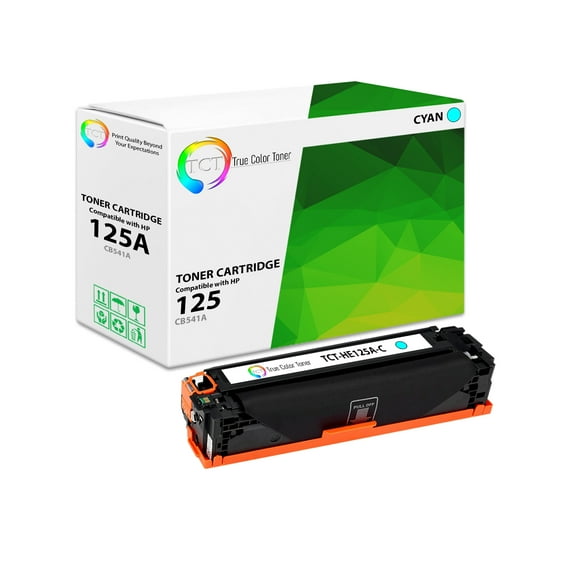 TCT 125A Cyan Toner Cartridge - Premium Compatible Replacement for HP 125A CB541A