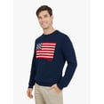 thumbnail image 2 of Chaps Men's & Big Men's Long Sleeve Flag Crewneck Sweater, Sizes S-3XL, 2 of 13