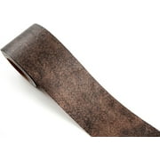 ROSEROSA Peel and Stick PVC Self-Adhesive Wallpaper Border Board Trim Moulding Sticker Solid Metal : 3.93 Inch (W) X 16.40 feet (L)