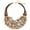BN-0029-Crazy-Agate, variant on Chunky Statement Crystal Beaded Necklace for Women Purple Amethyst Coral Turquoise Cluster Collar Chain Necklace for Women Gift (BN-0029-White-TurBN-0029-White-Tur)