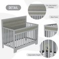 HSUNNS 4in1 Convertible Crib, Baby Crib with Slats, Certified Baby
