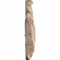 thumbnail image 2 of Ekena Millwork 36 1/2"W x 6 1/4"H x 1"D Large Green Leaf Center with Scrolls, Alder, 2 of 3