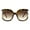 Tortoise (Brown), variant on Womens Oversized Sunglasses Unique Open Cut Frame UV 400 Tortoise, Brown