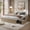 Natural wood, variant on Studyset Queen Size Wood Platform Bed Frame with 2 Storage Drawers, Wooden Bed Frame Without Headboard,Minimalist Floor Platform Bed,Wood Slat Support,No Box Spring Needed,Easy Assembly