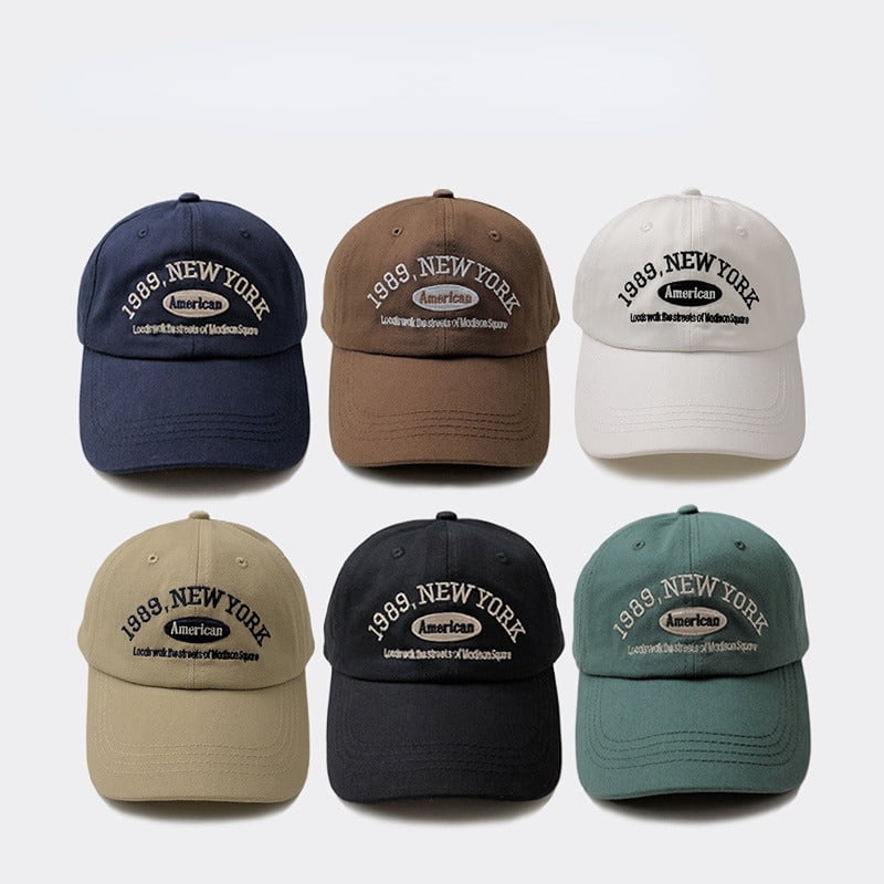 Blackish Green Embroidery Baseball Washed Distressd 1989 New York American  Women Cotton Sun Hats Man Unisex - Clothing, Shoes & Jewelry - Temu