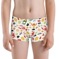 thumbnail image 5 of Yiaed Crabs Shrimps Print Boys' Boxer Briefs Cotton Casual Stretch Comfort Boys Boxers - Kids Boxer Briefs Underwear for Boys (6-18)-Large, 5 of 5