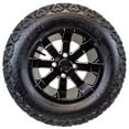 thumbnail image 3 of 23X10.50-12 Golf Cart ATV Offroad Tire On 12X7 Gloss Black Rim B4 All Terrain Mud Turf Knobby, 3 of 6