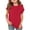 BC34_Red, variant on Lumtrix Boy Girls Rolled Short Sleeve T Shirts Kids Crewneck Hem Soft Tunic Tops Summer Tees 5-14 Years Dark Blue 120