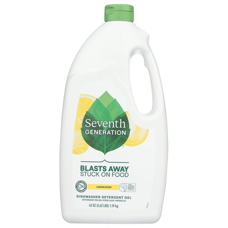 Pack of 6, Seventh Generation Lemon Dishwasher Detergent Gel, 42 oz