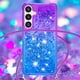 thumbnail image 4 of Funda para Samsung Galaxy S24 FE 5G Brillantina Líquida Divertida Reluciente y con Cristales en Movimiento Cuerpo Cruzado con Cordón Ajustable, 4 of 5