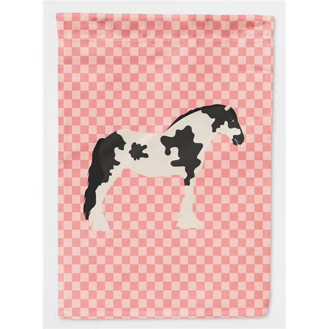 Carolines Treasures BB7912GF Cyldesdale Cheval Rose Check Drapeau de Jardin
