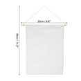 thumbnail image 2 of Uxcell 14" Length Enamel Pin Display Banner Blank Canvas White, 2 of 5