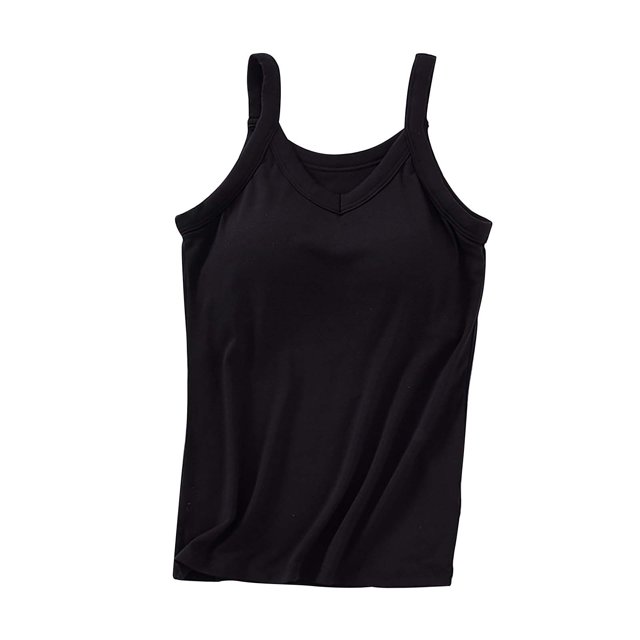 LSLJS Coussin de Poitrine Uni pour Femmes Camisole avec Blouse, Débardeurs pour Femmes