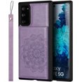 thumbnail image 6 of for Galaxy S20 FE Wallet Case with RFID Blocking Card Holder for Girls Women,PU Leather Magnetic Buttons Portrait Stand Wrist Strap Case for Samsung Galaxy S20 FE 5G 6.5",Mandala Purple, 6 of 14