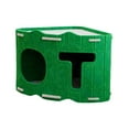 thumbnail image 2 of Almencla Lit pour Chat Maison Respirante Lit de Sommeil pour Animaux Portable Robuste Maison Fermée Verte, 2 of 8