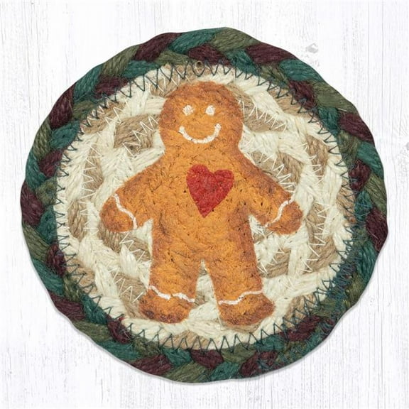 Capitol Importing 31-IC508GM 5 x 5 in. Gingerbread Man Printed Coaster