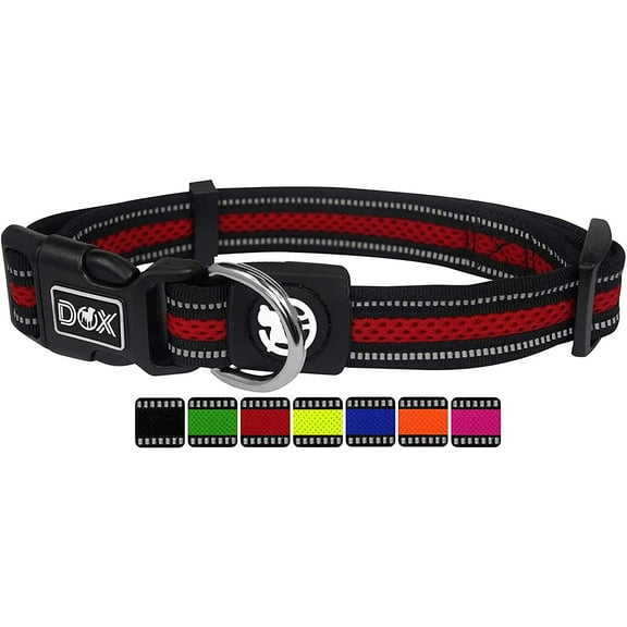 Dog Collar Air Mesh, Reflective, Adjustable, Padded Many Colors & Sizes