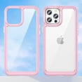 thumbnail image 1 of Dteck iPhone 12 Pro Case Clear, Shockproof Bumper Protective Cell Phone Back Cover Transparent TPU and Rubber 4 Corners Slim Fit Flexible Skin for Apple iPhone 12 Pro 6.1", Pink, 1 of 8