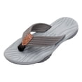 thumbnail image 2 of Mens Flip Flops Arch Support Summer Casual Outside Wear Beach Non Breathable Flip Flops Clip Toes Big Size Flat Bottom Mens Sandals, 2 of 7