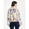 thumbnail image 4 of Bluey Women’s Christmas Print Woobie Fleece Jacket, Sizes XXS-XXL, 4 of 6