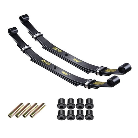 Duty Leaf Spring - Yescom Set of 2 Rear Leaf Springs for Club Car DS Golf Cart Heavy Duty Dual Action with Bushings