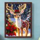 thumbnail image 3 of Pintura De Diamante 5D DIY Taladro Redondo Completo Kit De Ciervo De Navidad Decoración 30x40cm, 3 of 9